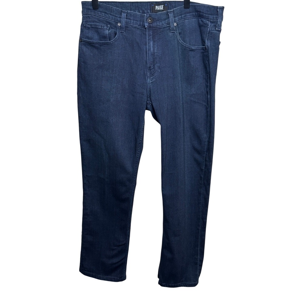 Paige Bue Federal‎ Slim Straight Leg Stretch Dark Wash Denim Jeans Mens Size 33